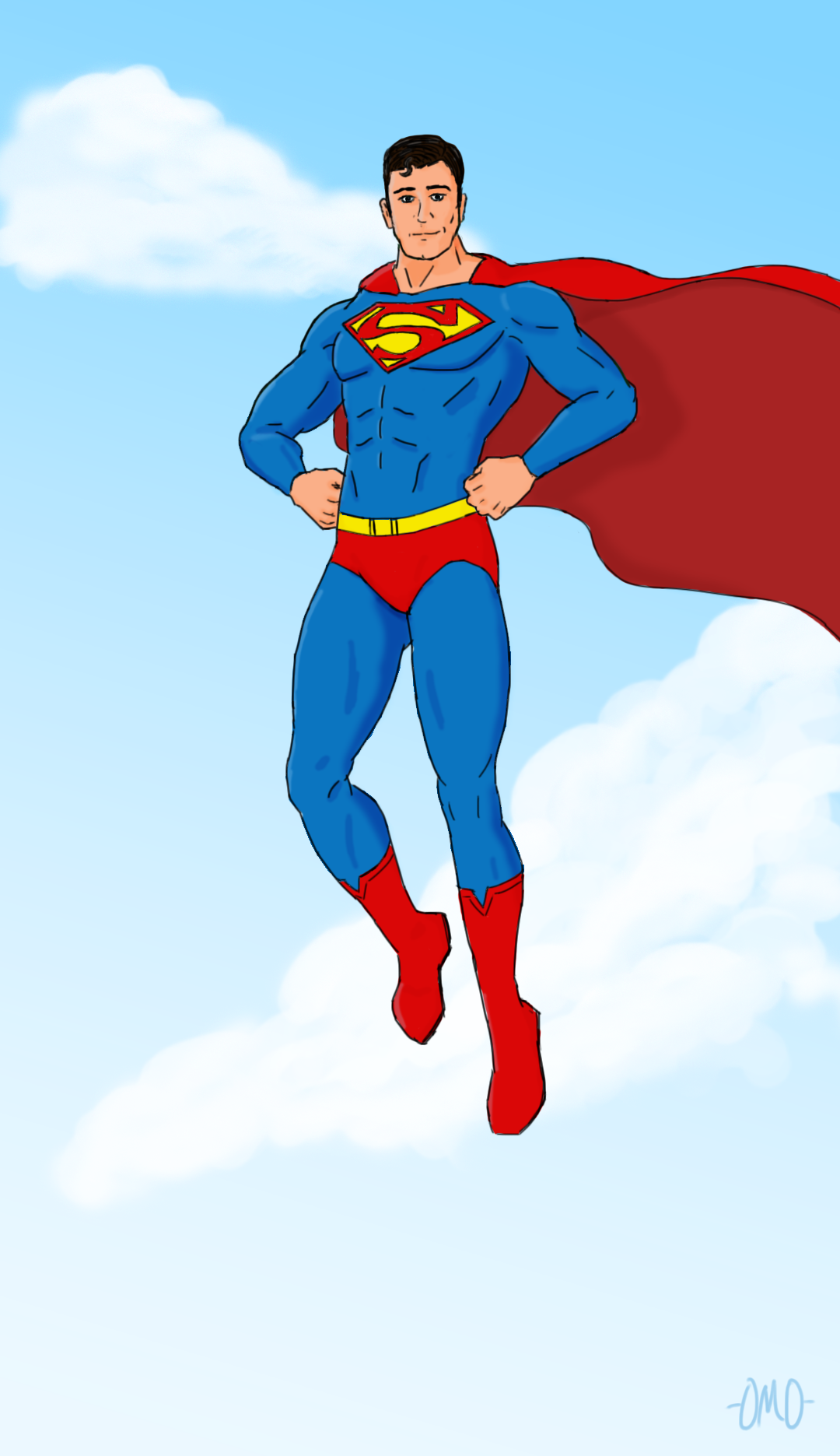 1080x1871 Oc] Superman Sketch For His 80th Birthday! Comicbookart - Superman Sketch
