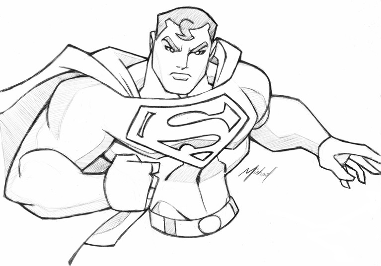767x536 Superman Sketch By Icemaxx1 - Superman Sketch