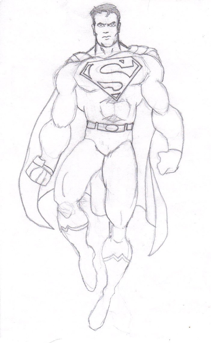 702x1138 Superman Sketch By Gotetsu005 - Superman Sketch