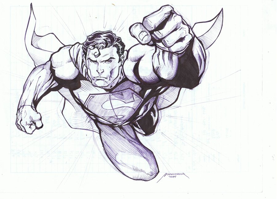900x649 Superman Sketch By Makseph - Superman Sketch