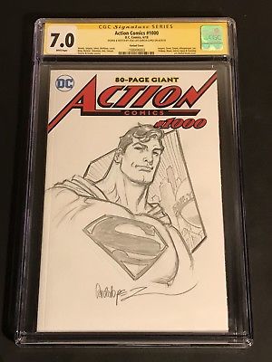 300x400 Superman Original Sketch Art Jose Luis Garcia Lopez Cgc 7.0 - Superman Sketch Art