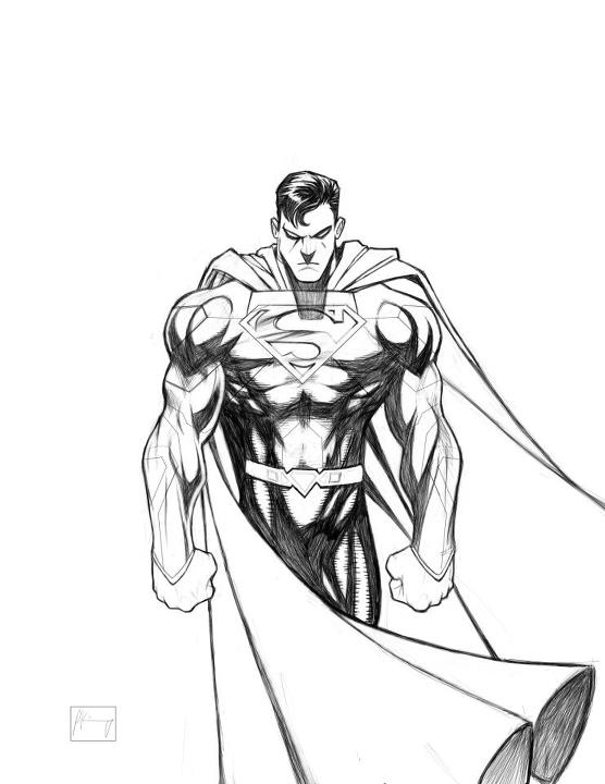 556x720 Superman Sketch By 2raw4life - Superman Sketch Art