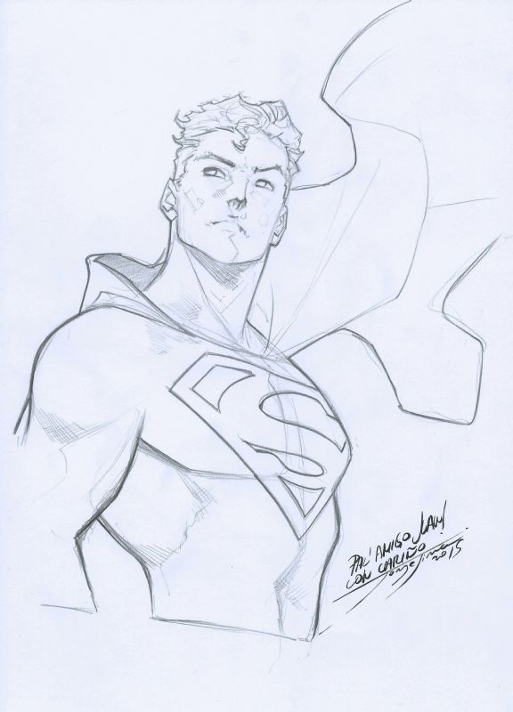 576x800 Superman - Superman Sketch Drawing