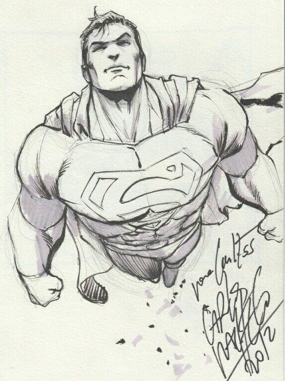 574x766 Superman Waden Tattoo Motive Comic, Sketches And Hero - Superman Sketch Drawing