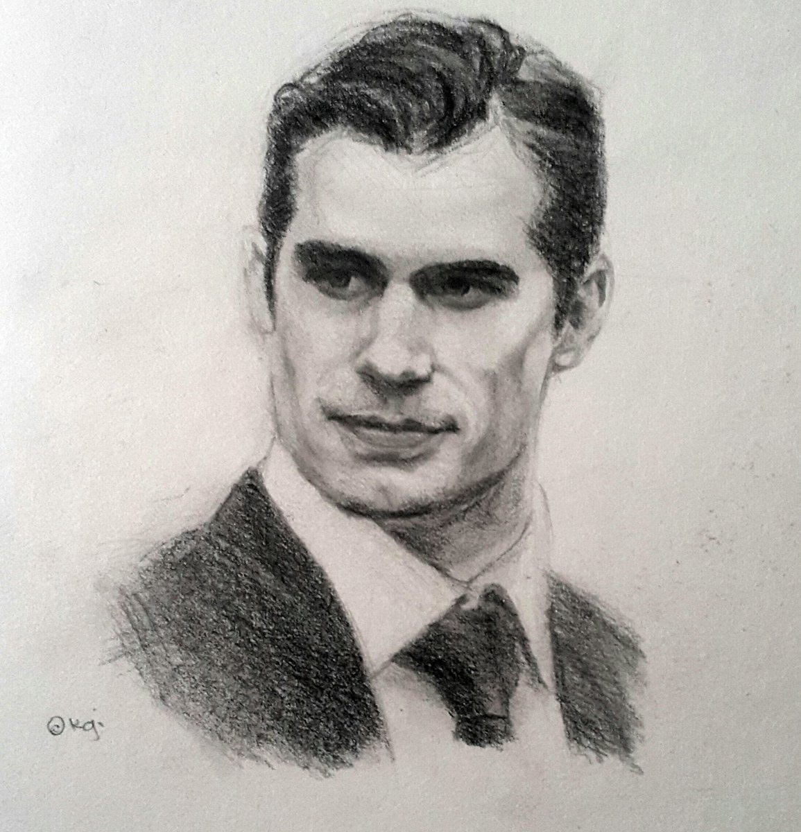 1155x1200 Kgi Art On Twitter Portrait Sketch - Superman Sketch Drawing