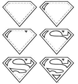 250x270 How To Draw Superman Logos - Superman Symbol Sketch