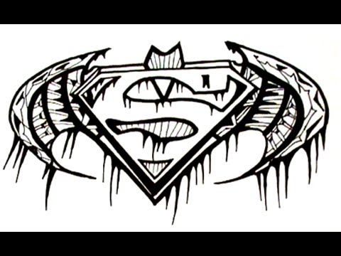 Superman Symbol Sketch At Paintingvalley Com Explore Collection