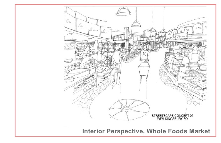 728x471 Interior Perspective Sketch - Supermarket Sketch