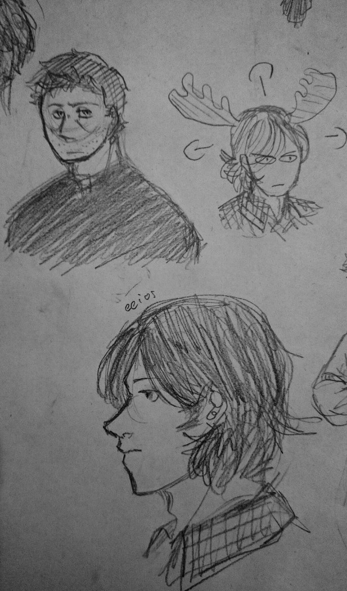 685x1166 Supernatural) Sketches By Eeios - Supernatural Sketches