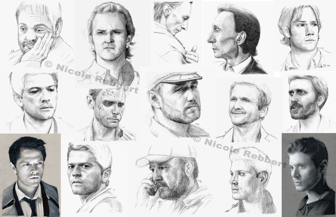 1111x720 Supernatural Sketch Dump By Quelchii - Supernatural Sketches