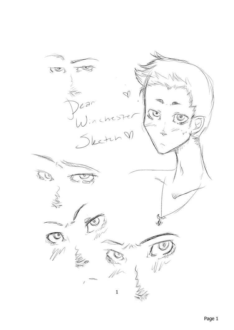 752x1063 Supernatural Sketches By One Monsters Energy - Supernatural Sketches