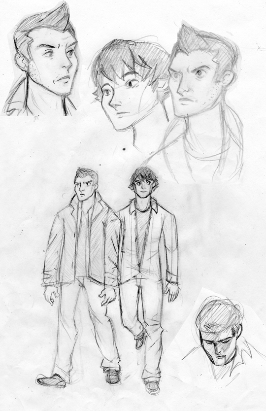 540x834 Supernatural Sketches By Malicious Alice - Supernatural Sketches