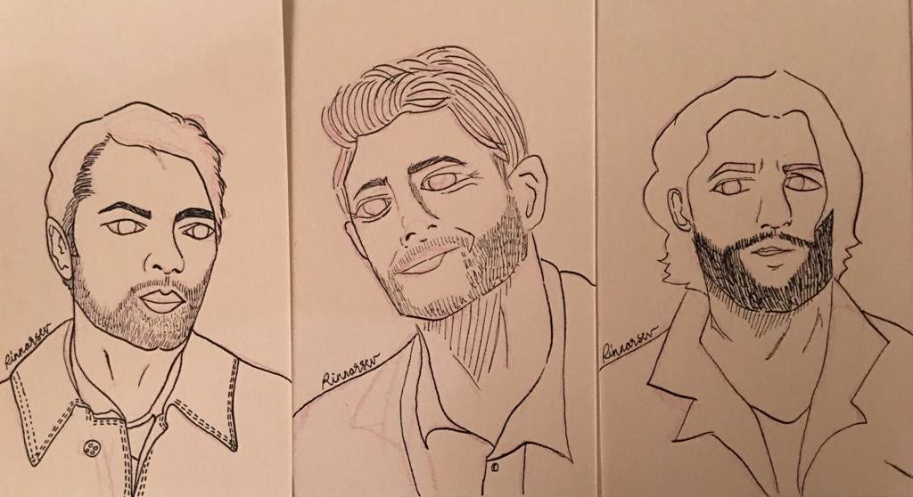 1024x558 Team Free Will Sketches Supernatural Amino - Supernatural Sketches