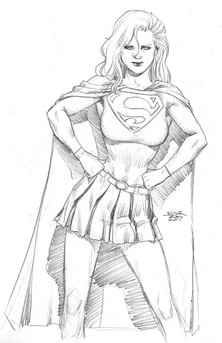 719x1112 Supergirl - Superwoman Sketch