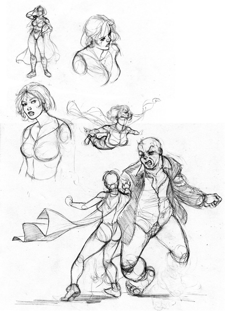 761x1051 Superwoman Sketch By Hoppers13 - Superwoman Sketch