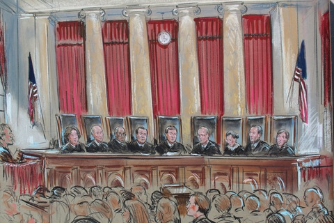 Supreme Court Sketches at PaintingValley.com | Explore collection of ...