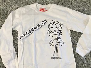 300x225 Supreme Sketch Long Sleeve Tee L White Box Logo Large Fw16 Ls T - Supreme Sketch Tee