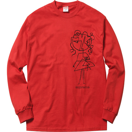 450x450 Sketch Ls Tee (Red) - Supreme Sketch Tee