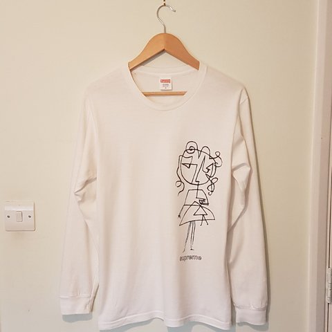 480x480 Supreme Sketch Tee White Size Medium Very Good - Supreme Sketch Tee