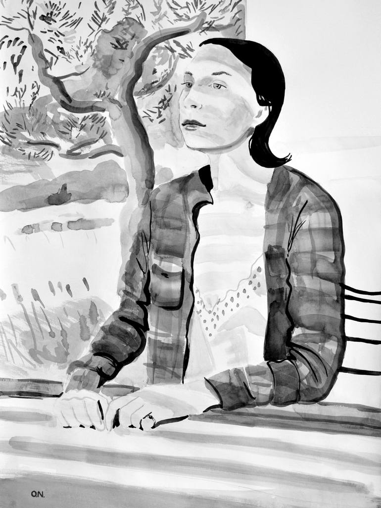 770x1026 Saatchi Art Surf Drawing By Owen Normand - Surf Sketch