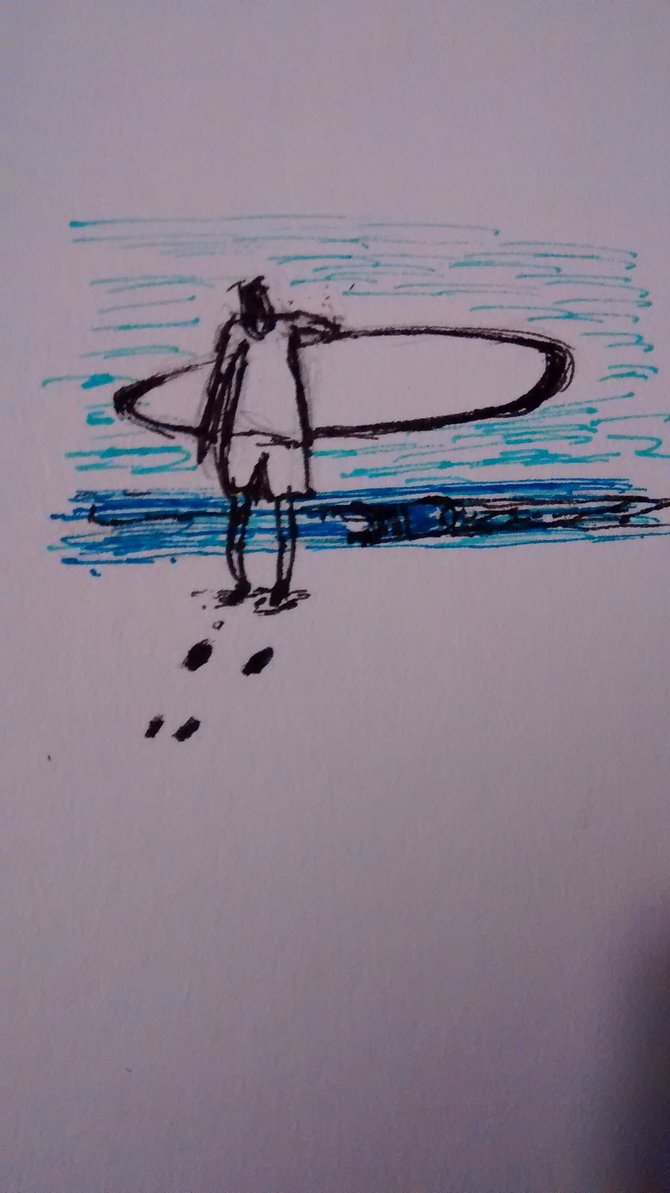 670x1193 Surf Sketch By Johnnywake - Surf Sketch