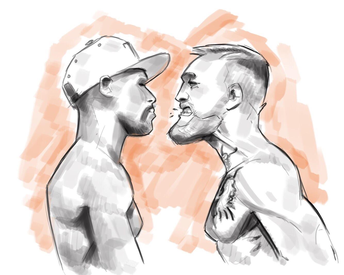 1334x1067 Surface Pro 2017 Sketch While Waiting For The Big Fight To Start - Surface Pro Sketch