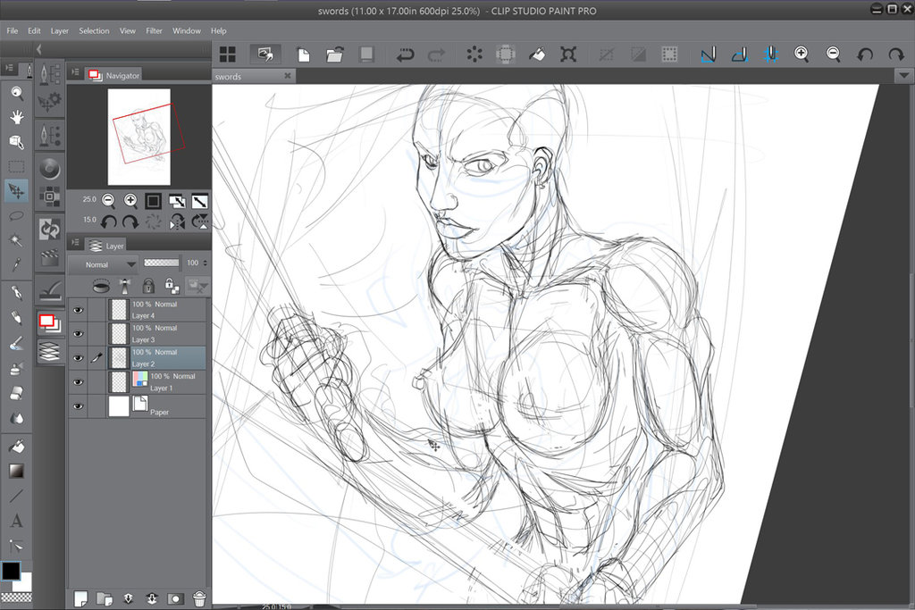 1024x683 Manga Studio + Surface 3 Early Sketch By Wexal - Surface Sketch