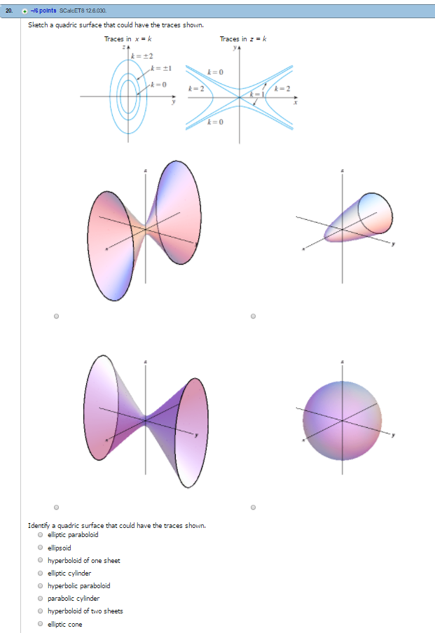 621x904 Solved Sketch A Quadric Surface That Could Have The Trace - Surface Sketch