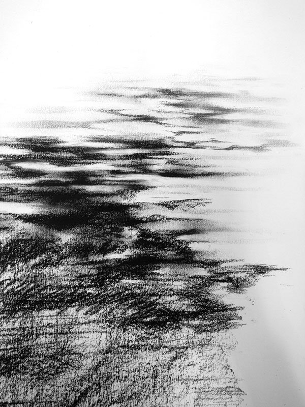 600x800 Catherine Higham On Twitter Charcoal Sketching...nearfar, Apply - Surface Sketch