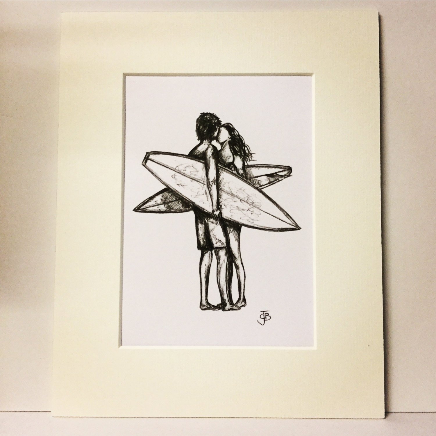 Девушка на серфинге тату эскиз