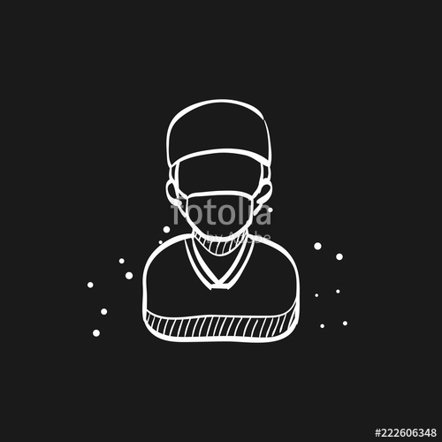 500x500 Sketch Icon In Black - Surgeon Sketch