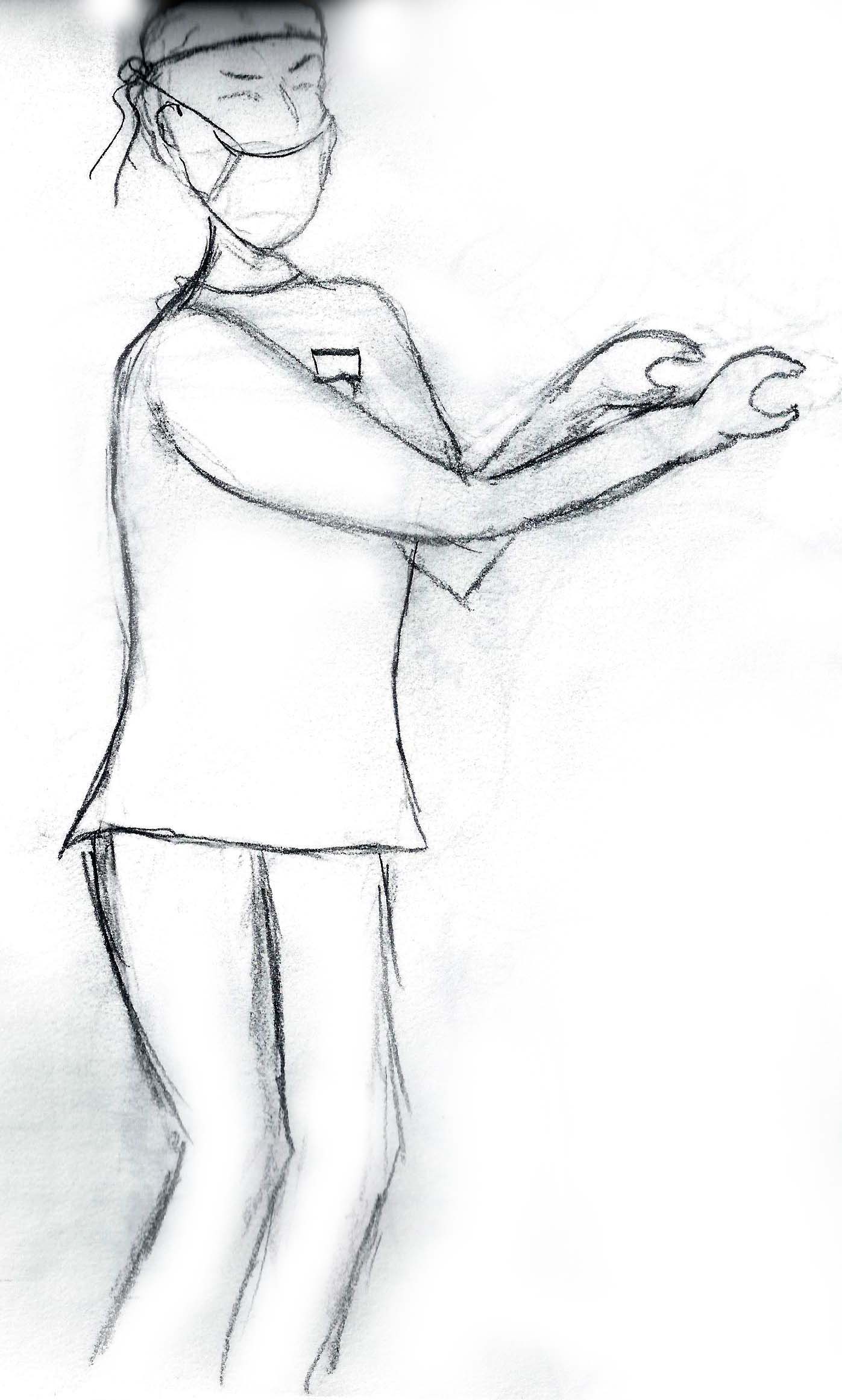 1397x2322 Week 2 New Sketches Computer Drawing Jo Jarvis - Surgeon Sketch