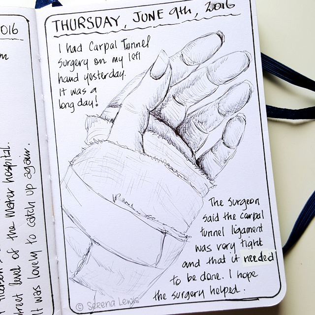 640x640 Serena Lewis Carpal Tunnel Surgery, A Sketch, Amp A Turmeric Latte - Surgery Sketch