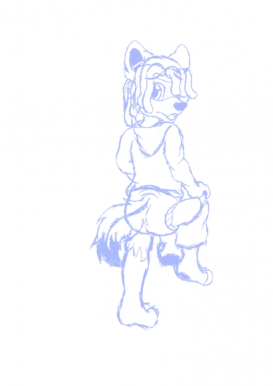 905x1280 Locker Room Surprise (Sketch) By Biglittledoggo - Surprise Sketch