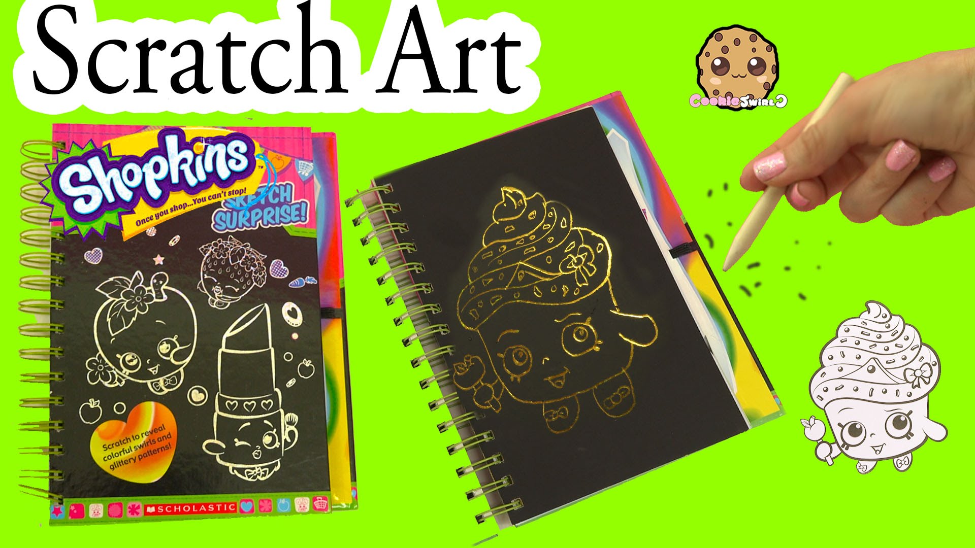 1920x1080 Shopkins Sketch Surprise Scratch Drawing Art Book - Surprise Sketch