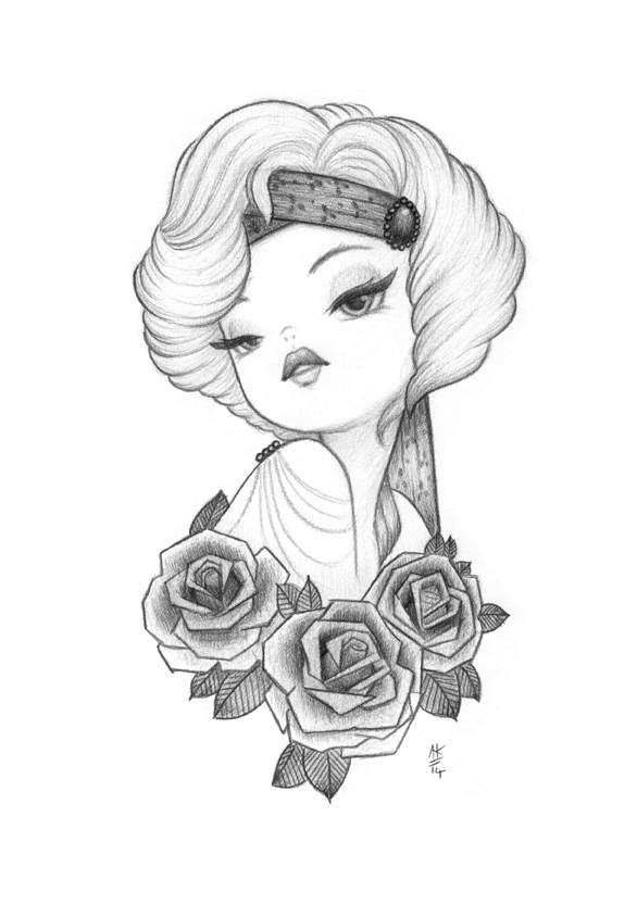 586x832 Pencil Sketch Toots Flights Of Fancy Exhibition Anarkitty - Surrealism Sketches