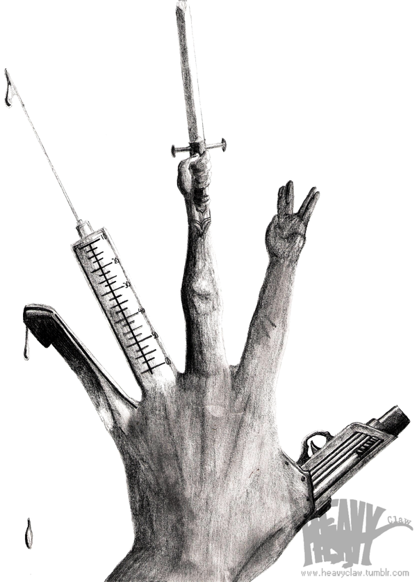 600x837 Surreal Hand By Heavyclaw - Surrealist Sketches