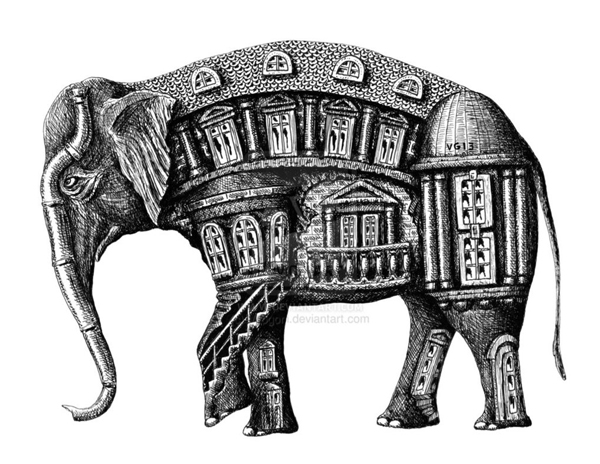 600x464 Surreal Drawings By Vitaliy - Surrealist Sketches