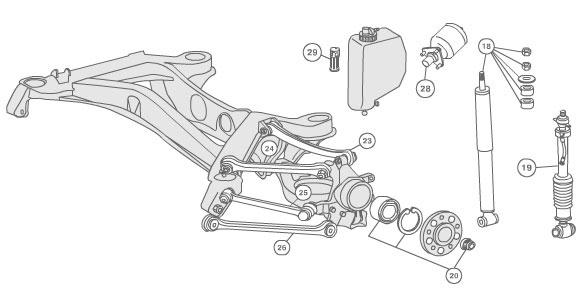 583x292 Mercedes Rear Suspension - Suspension Sketch