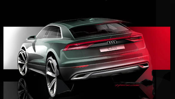 586x331 Upcoming Audi Q8 Flagship Suv Teaser Sketch Shown - Suv Sketch