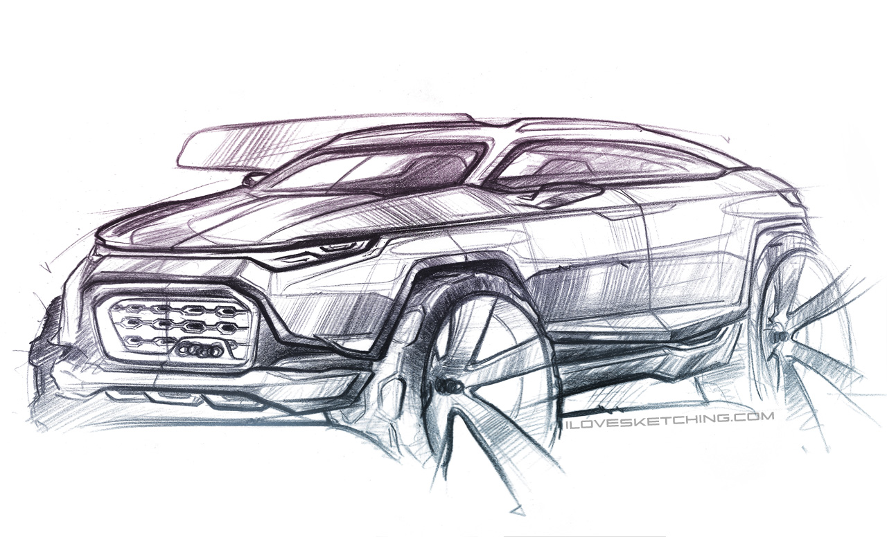 Suv Sketch at PaintingValley.com | Explore collection of Suv Sketch