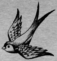 190x204 Swallow Bird Wings Lark Fly Summer Holiday Spring By Wild Shirt - Swallow Bird Sketch