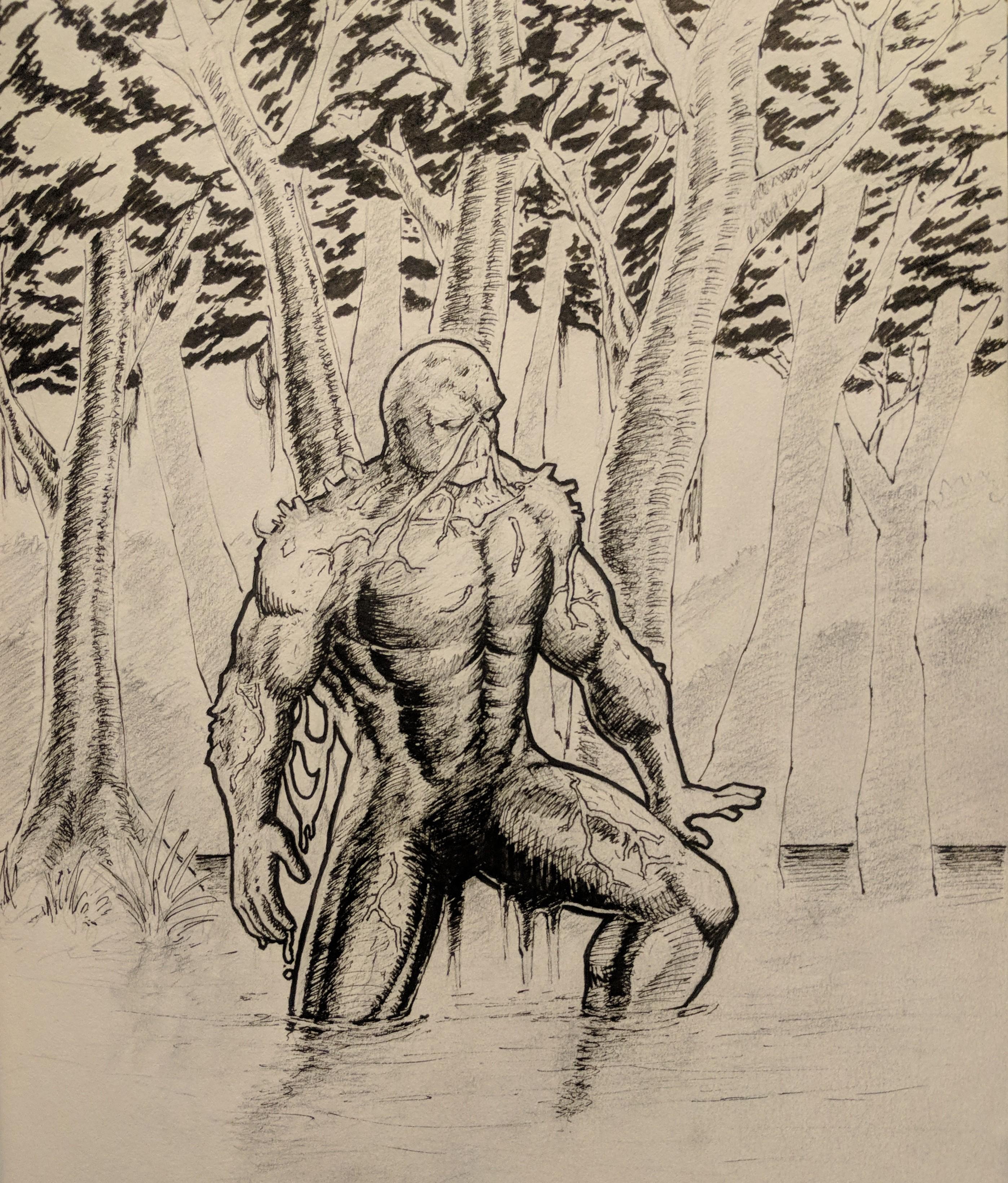 2795x3280 Swamp Thing Sketch Dccomics - Swamp Sketch