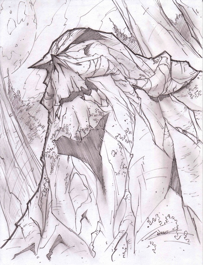 691x900 Swamp Thing Sketch Shot By Stevensanchez - Swamp Sketch