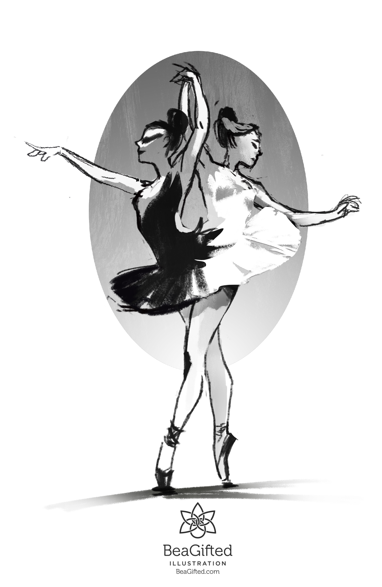 1600x2455 Sketchbook Exclusive Siamese Swan Lake - Swan Lake Sketch