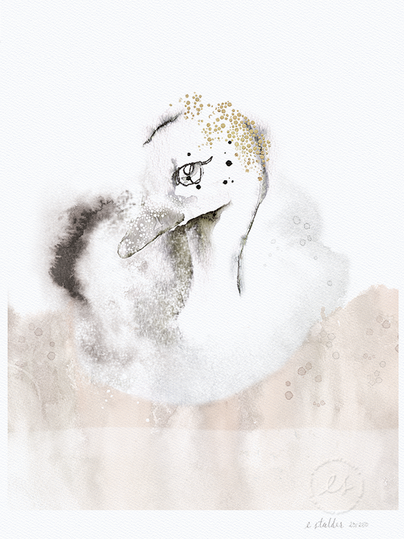 588x784 Swan Lake Elise Stalder - Swan Lake Sketch