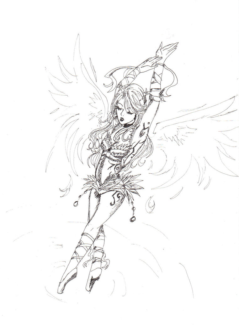 762x1049 Swan Lake Sketch By Tiwa55 - Swan Lake Sketch