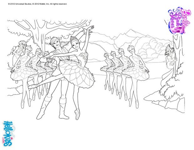 620x480 Swan Lake Ballet Coloring Pages - Swan Lake Sketch
