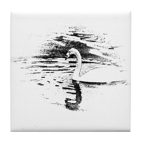 460x460 Swan Coasters - Swan Sketch Images