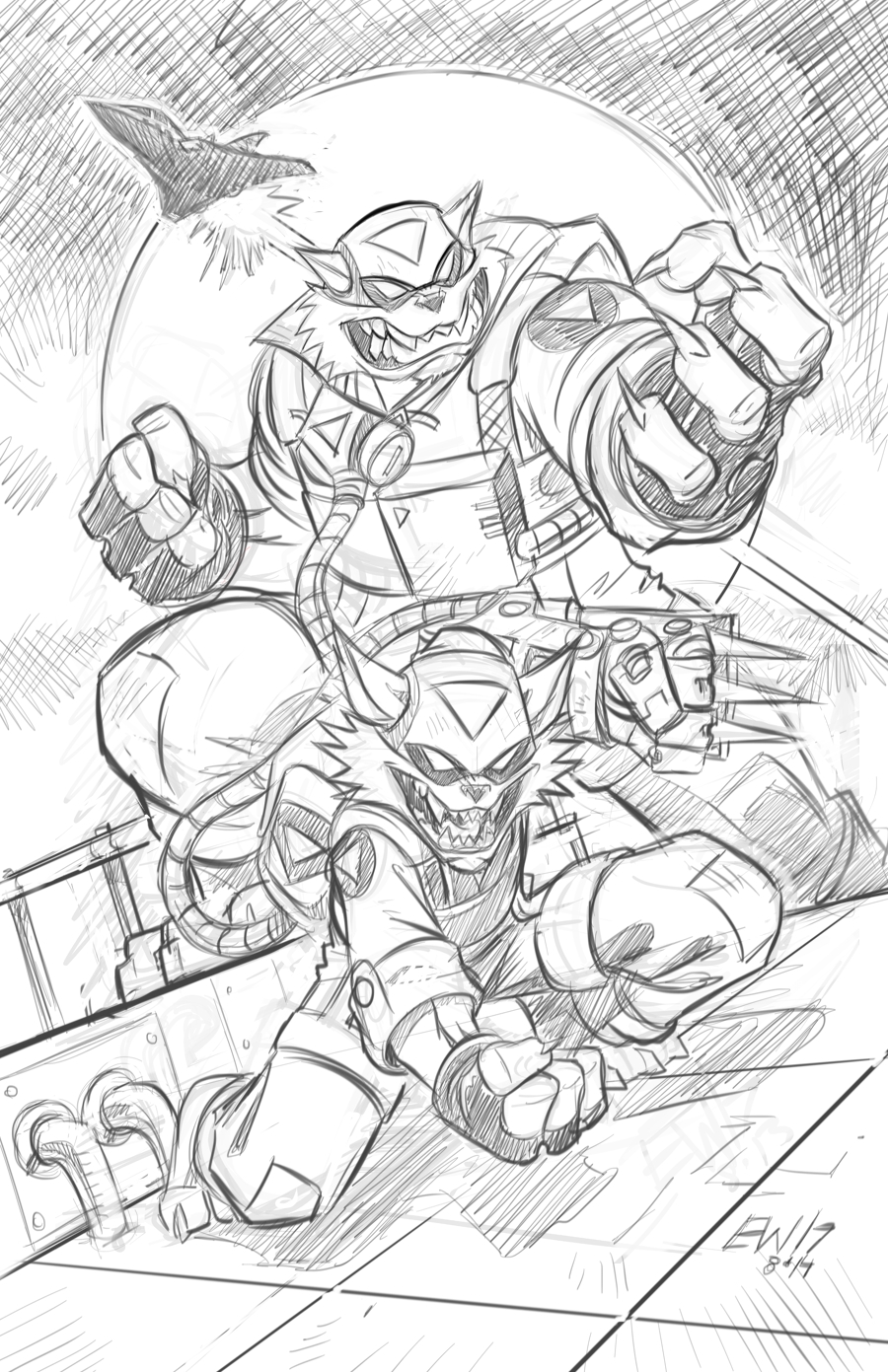900x1391 Personal Works Swat Kats Fanart Finished Digital Pencils - Swat Sketch